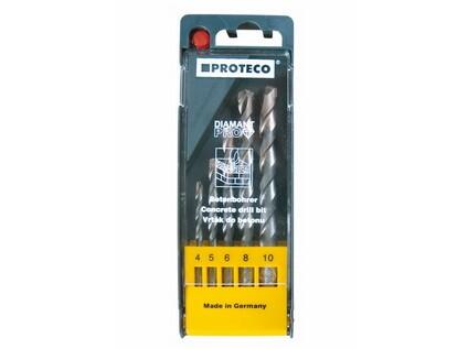 PROTECO 03-9901 sada vrtáků do betonu 5 ks 4.0 - 10.0 mm PROTECO