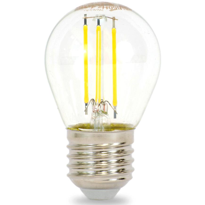 LED žárovka filament retro miniglobe 4.2W E27 4000K 570LM TESLA LIGHTING