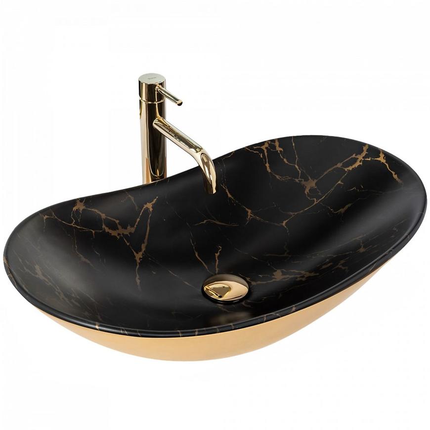 Umyvadlo na desku Royal In Black Marble/Gold Baumax