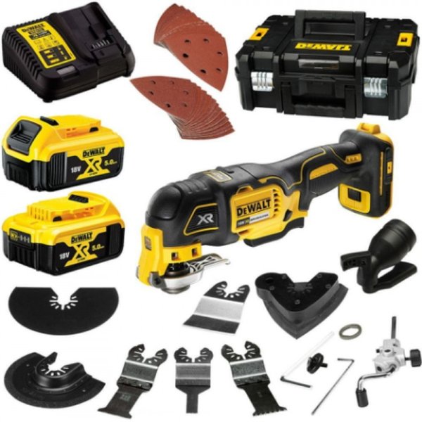 DeWALT DCS356P2 aku bezuhlíková oscilační multi bruska XR 18V/2x5