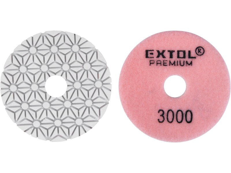 EXTOL PREMIUM 8803099 kotouč diamantový leštící P3000 na obklady 100mm suchý zip