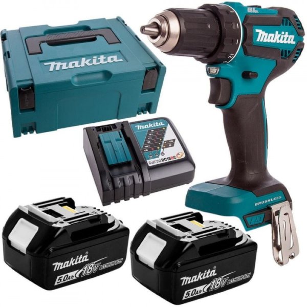 MAKITA DHP482RTJ aku příklepový šroubovák Li-ion LXT 18V/5