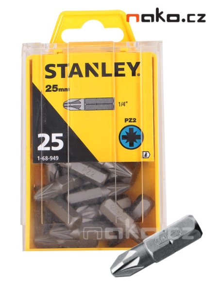 STANLEY 1-68-949 sada bitů PZ2 x 25mm 25ks